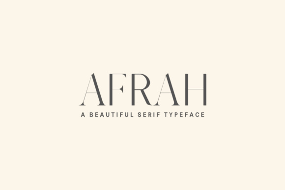 Afrah Family: A Premium Serif Typeface for Modern Brand Identity
