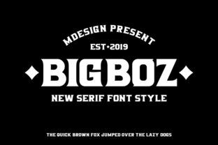Bigboz: The Bold Serif Font for Handmade Labels and Signs