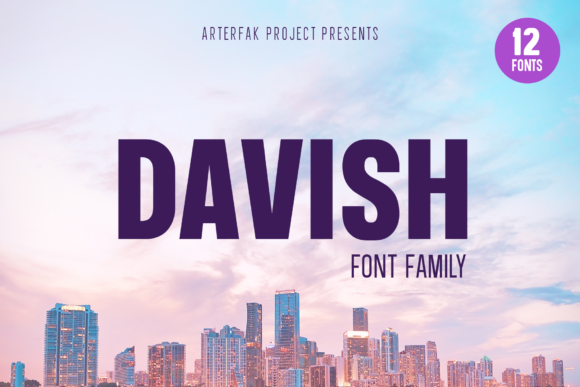 Davish Family: A Modern Sans Serif Typeface for Digital Brands