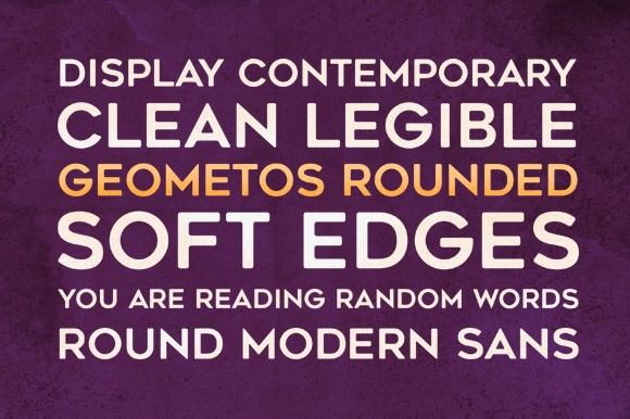 Geometos Rounded: A Bold Sans Serif for Modern Branding