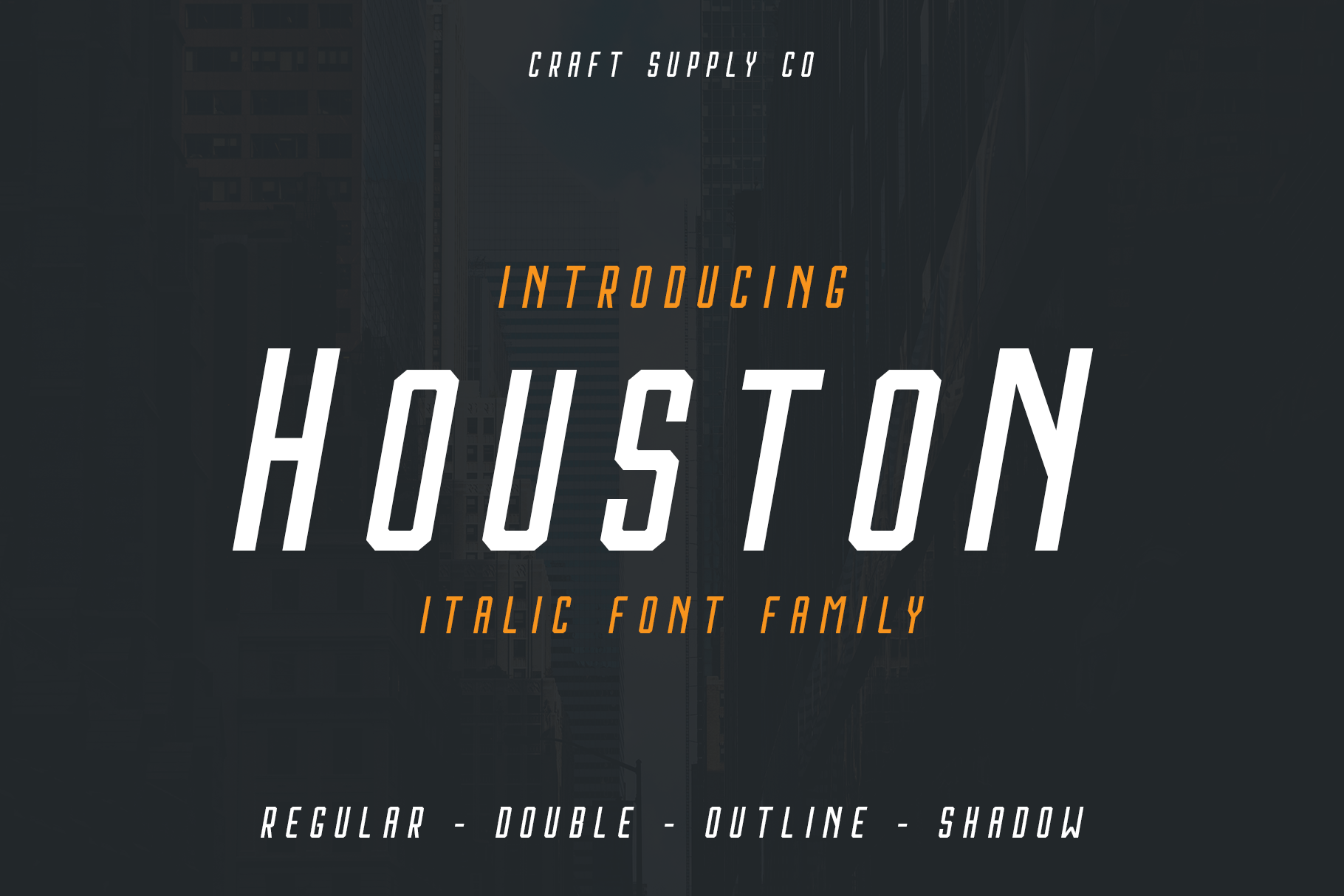 Houston Italic: A Bold Sans Serif Typeface for Modern Web Design