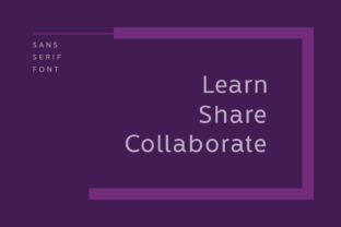Learn Share Collaborate Family: A Clean Sans Serif for Modern Branding