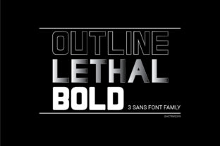 Lethal Family: The Bold Sans Serif Font for Modern Crafters
