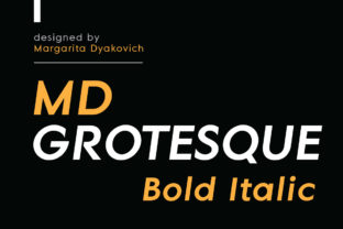 MD Grotesque Bold Italic: The Premium Font for Polished Branding