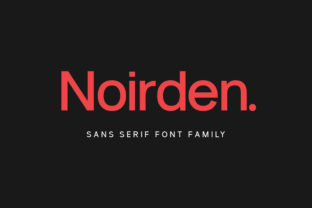 Noirden Family: The Bold Sans Serif Typeface for Handmade Brands
